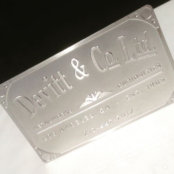 Devitt & Co. Ltd. metal plate