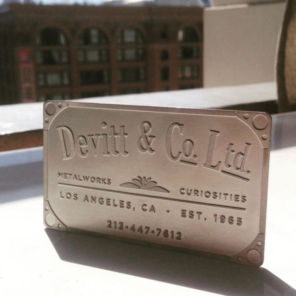 Devitt & Co. Ltd. metal plate outdoors