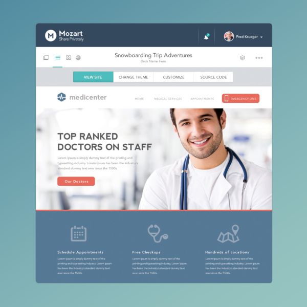 web site view