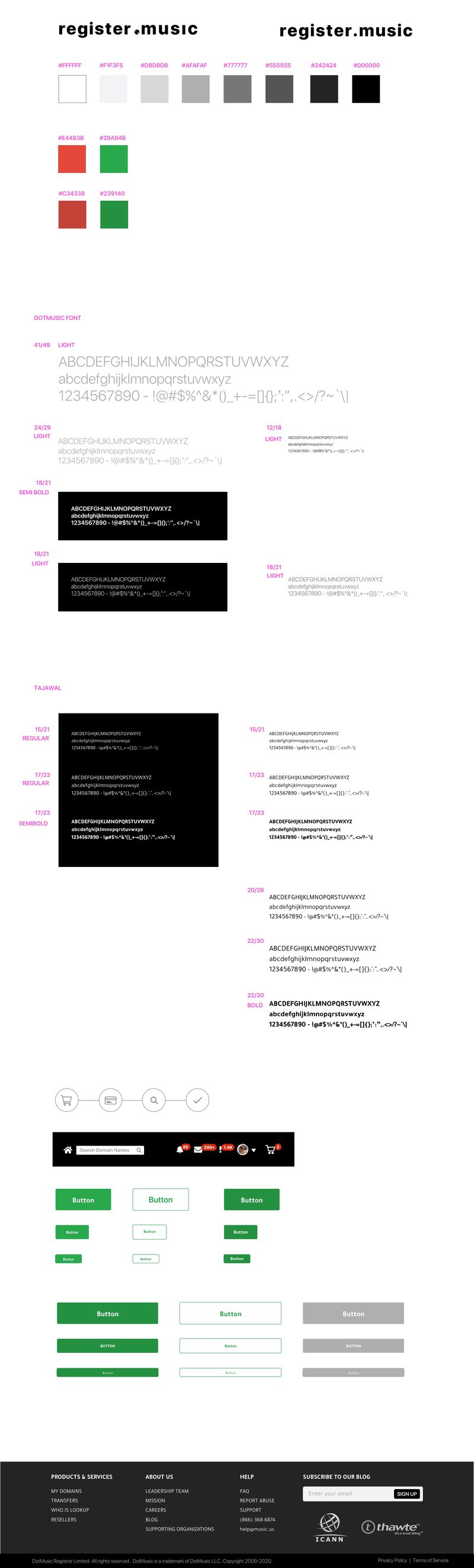 .music UI style guide