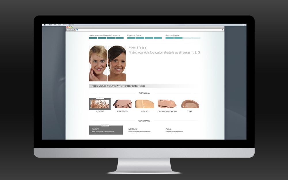 Youngblood skin care page